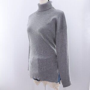 All:Row |‎ Long Sleeve Turtleneck Tie Back Sweater Small NWOT